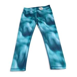 NWT Girls Xersion Teal,Blue Quick Dry Leggings Size  L - 14.5/16.5P